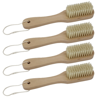 Wooden Handle Soft Fiber Bristle Brush For Household Cleaning Laundry Clothes Shoe