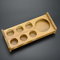 7 Holes Paddle Shot Bamboo Wine Glass Holder Beer Cup Serving Tray With Handle