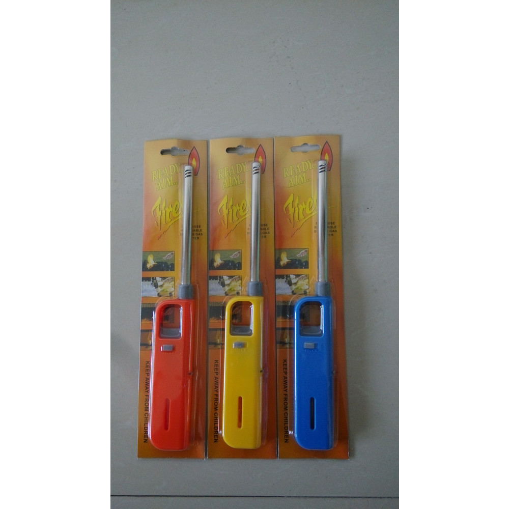 Refillable Fireplace Kitchen Gas Lighter Custom Gas Flame Lighter