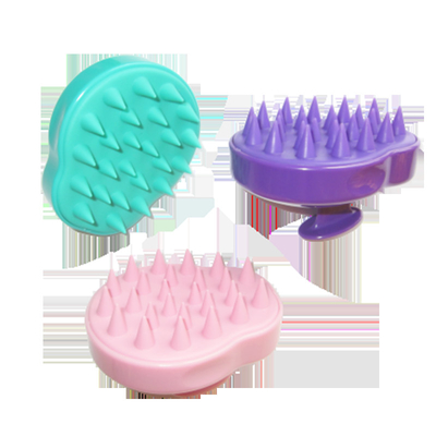 Plastic Pet Cleaning Slicker Brush Shampoo Scalp Head Shower Massager