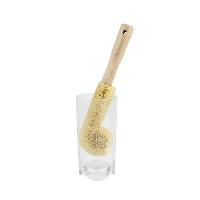 Wooden Coconut Cleaning Brush For Cups Decanters Bottles