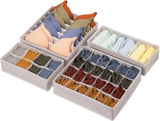 Fabric Underwear Storage Compartment Box Wardrobe Drawer Divider