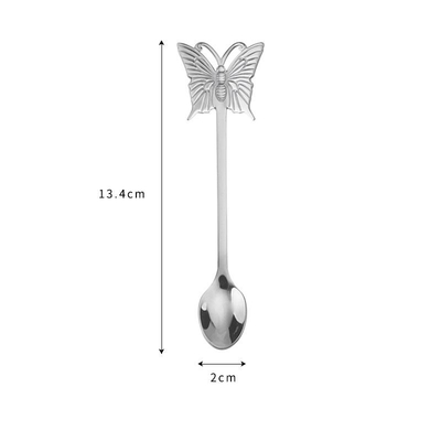 Butterfly Design 304 Steel Cutlery Set Coffee Spoon Fork