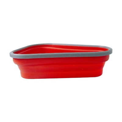 Slice 10" X 7.5" X 1.5" Pizza Storage Container With 5 Microwavable Serving Trays