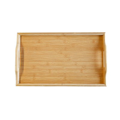 Bed Food Serving Sustainable Bamboo Breakfast Tray Table With Folding Legs