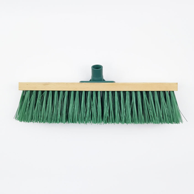 Green Stiff Bristle Broom For Scrubbing Floors