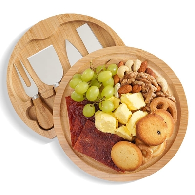 Vegetable Meat Cheese Bamboo Cutting Board Set Classy Design