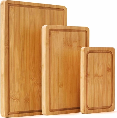 Natural Environmentally Cutting Bamboo Boards With Groove
