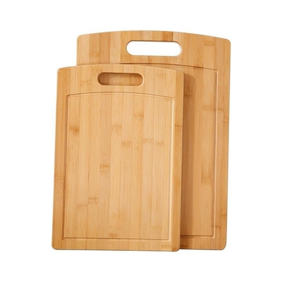 Eco Friendly Cleaning 1.8cm Thick Bamboo Cutting Board 2pcs Set