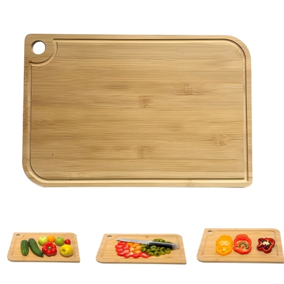 38x27x1.5cm Square Bamboo Cutting Board Kitchen Camber Greener Chef With Groove