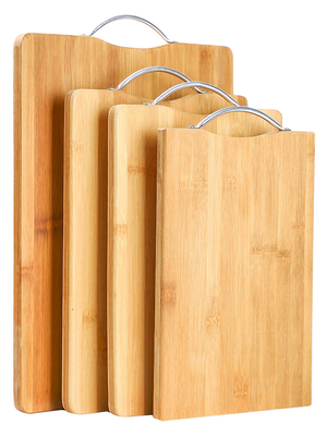 Mini Multi Purpose 20x20CM Natural Bamboo Chopping Board For Vegetables And Fruits