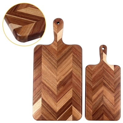 Acacia wood Meat Bread Rectangle cutting board with handle