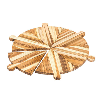 Acacia Wood Pizza Peel Serving Tray Cutting Board With Handles