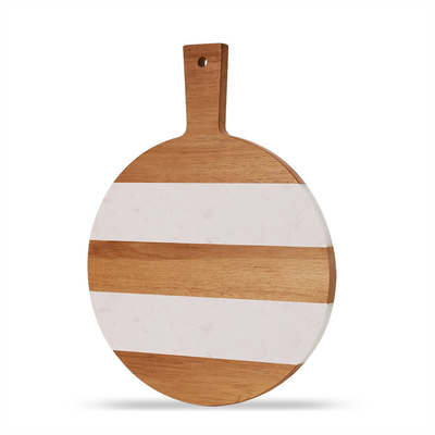 Acacia and Marble Cutting Chopping Serving Board for Cheese