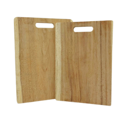 Customized Size 33x23x1.8cm Bamboo Butcher Block Wood Chopping Cutting Board 2 Piece Set