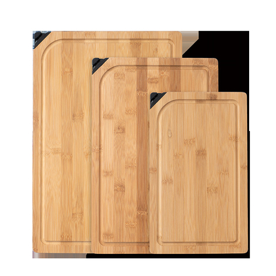 Environmentally Friendly 33x20cm Organic Bamboo Cutting Board With Knife Sharpener