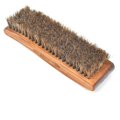 Polish Shoe Horsehair Wooden Cleaning Brush 16*4.5*1.5cm