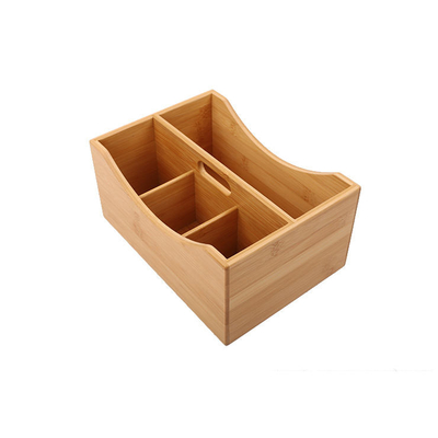 Nature Bamboo Desk Organizer Utensil Holder For Kitchen