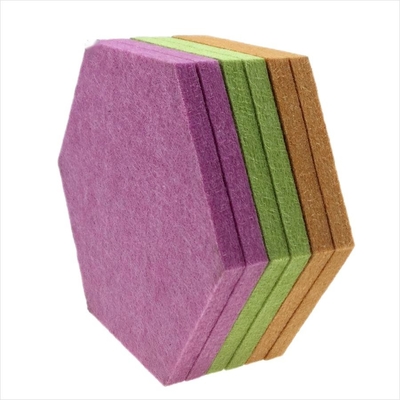 Hexagon 9mm Acoustic Sound Panels Ceiling For Interior Decoration