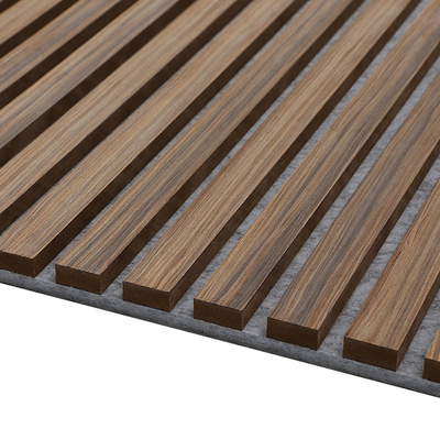 21mm Acoustic Sound Absorbing Panels Natural Wood Veneer Mdf For Walls