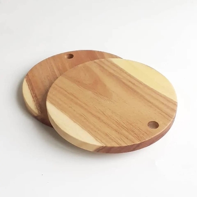 Dia 15cm Round Chopping Board Household Kitchen Natural Solid