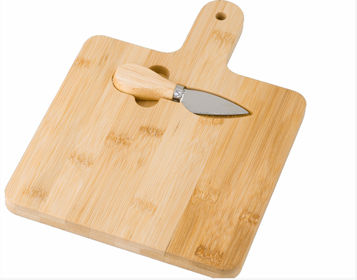 Water Resistance Bamboo Cheese Board With Cheese Knives And Handle