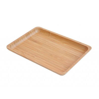 Wooden 1.9cm Small Bamboo Tray Snack Nut Cheese Serving Plate