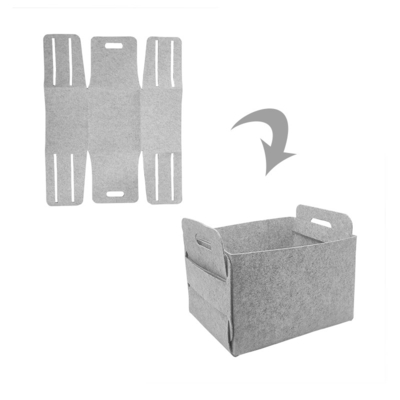 Custom Modern Storage Baskets Set 100% Polyester Felt Containers For Organizing Home Items