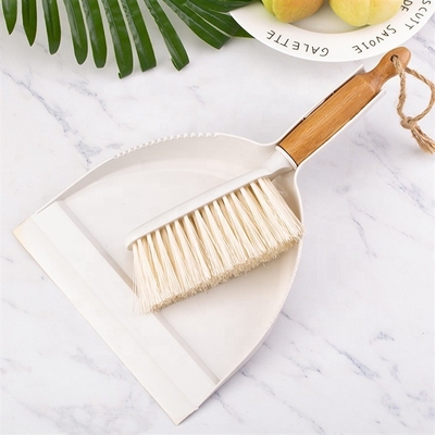 Portable mini Cleaning Dustpan and Bamboo Handle Broom brush set For Cleaning