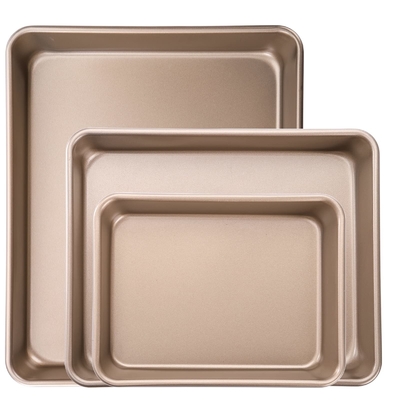 Warp Resistant Bake Mold Carbon Steel Baking Pan 353g-810g