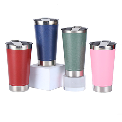 Double Wall 0.4mm Stainless Steel Thermos Cup Beer Mugs 600ml