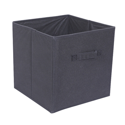 Foldable Breathable Fabric Non Woven Storage Cube Open Top 27*27*28cm