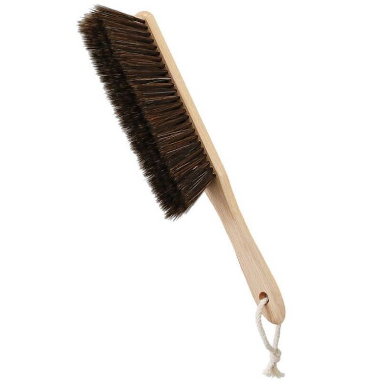Hand Broom Wooden Handle Brush Soft Bristles Dusting