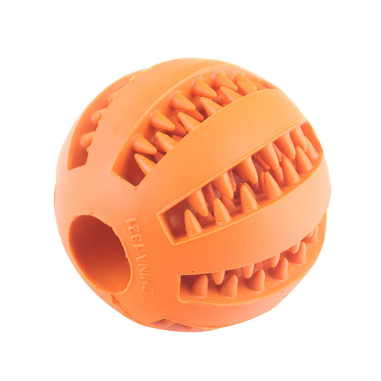 Smart 5cm Dog Treat Chew Ball Pet Bite Toys Set Squeaky Interactive