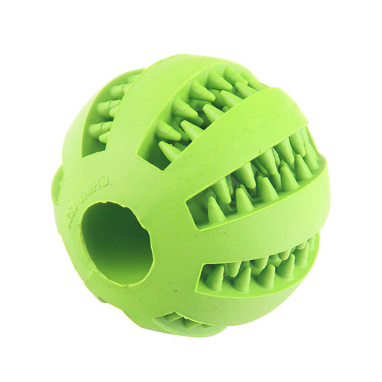 Smart 5cm Dog Treat Chew Ball Pet Bite Toys Set Squeaky Interactive