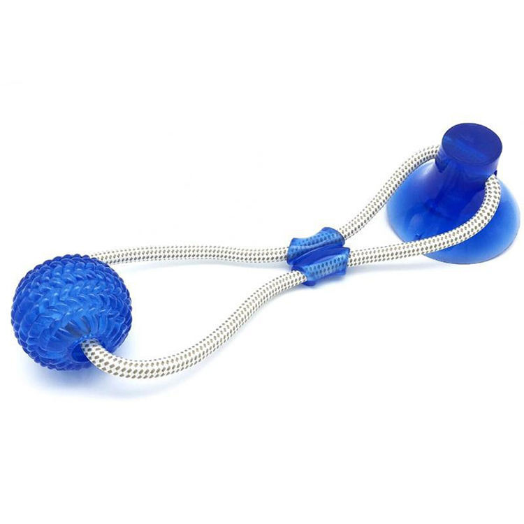 Bite Resistant Teeth Cleaning Suction Cup Dog Toy Tpr