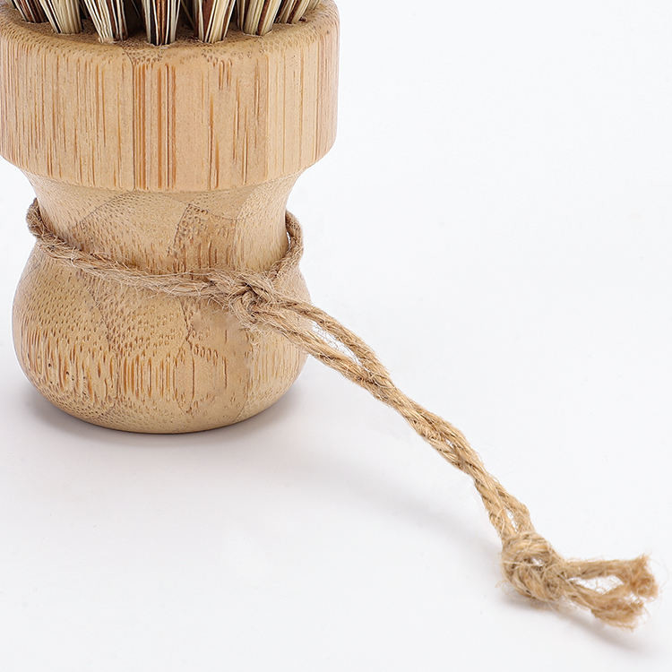 Zero Waste Bamboo Dish Scrubber For Cast Iron Skillet / Kitchen Sink