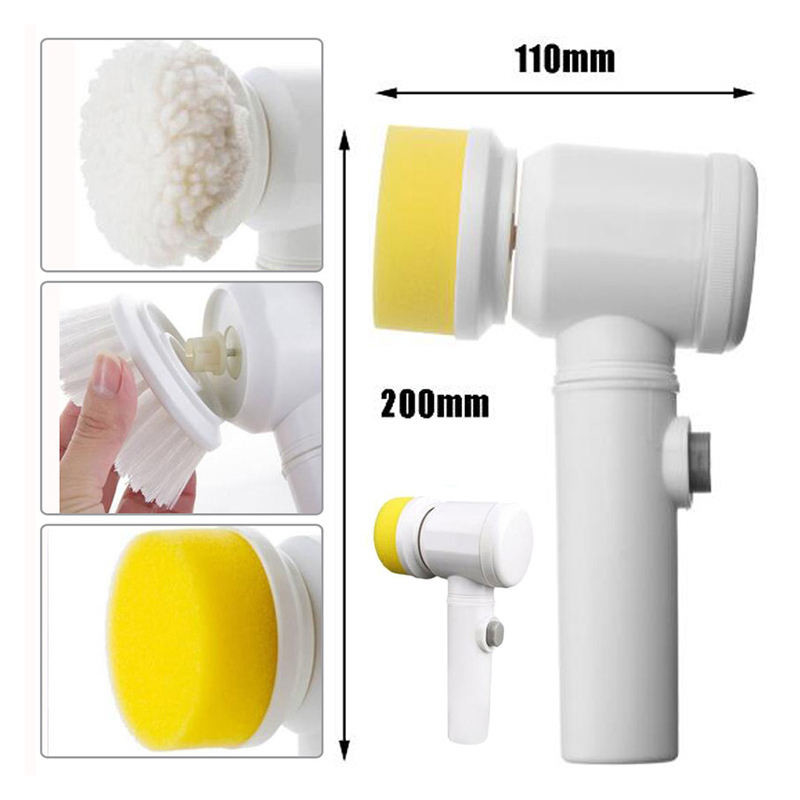 Electric Cleaning Brush 3-in-1 Magic Battery Powered Scrubber For Kitchen