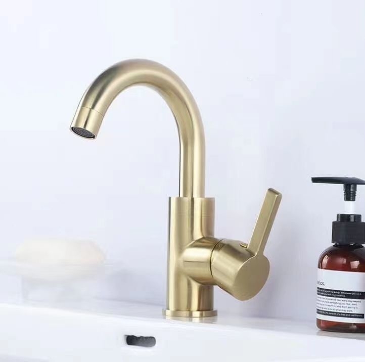 Kitchen faucet with 3 connections brushed gold instant hot boiling water tap
