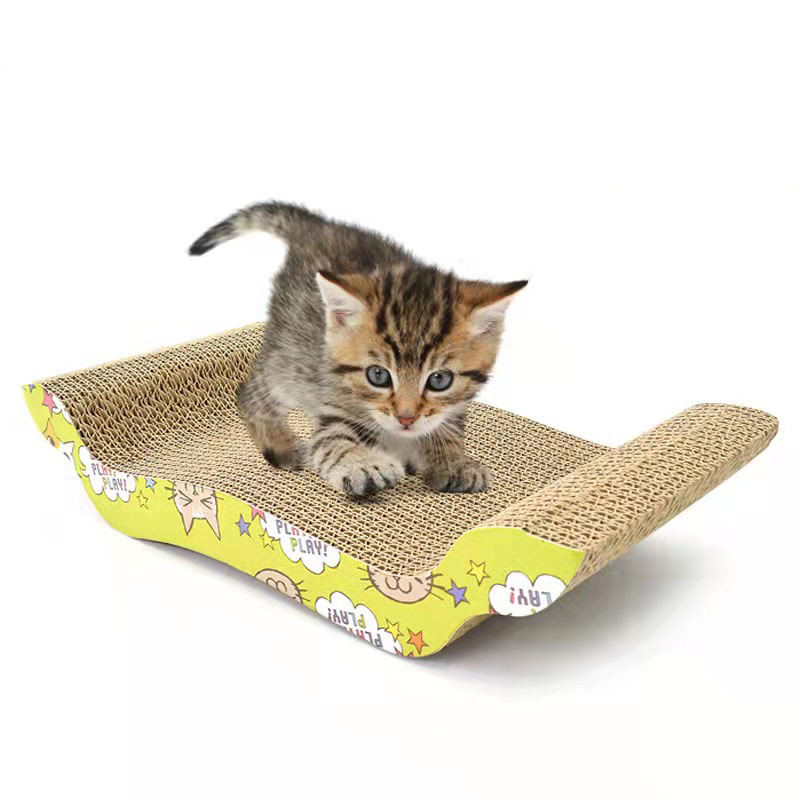Customized Logo Cardboard Cat Scratching Toy Durable