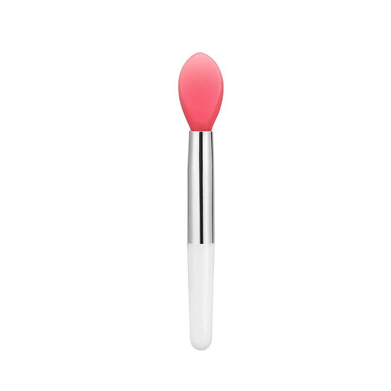 Double Sided Silicone Exfoliating Lip Brush Rose Red