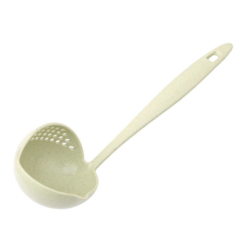 2 In 1 Long Handle Soup Spoon Sustainable Plastic