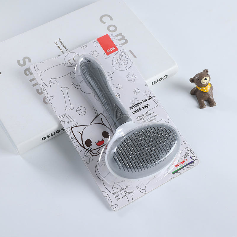 Self Cleaning Slicker Pet Hair Comb Brush For Dog Grooming