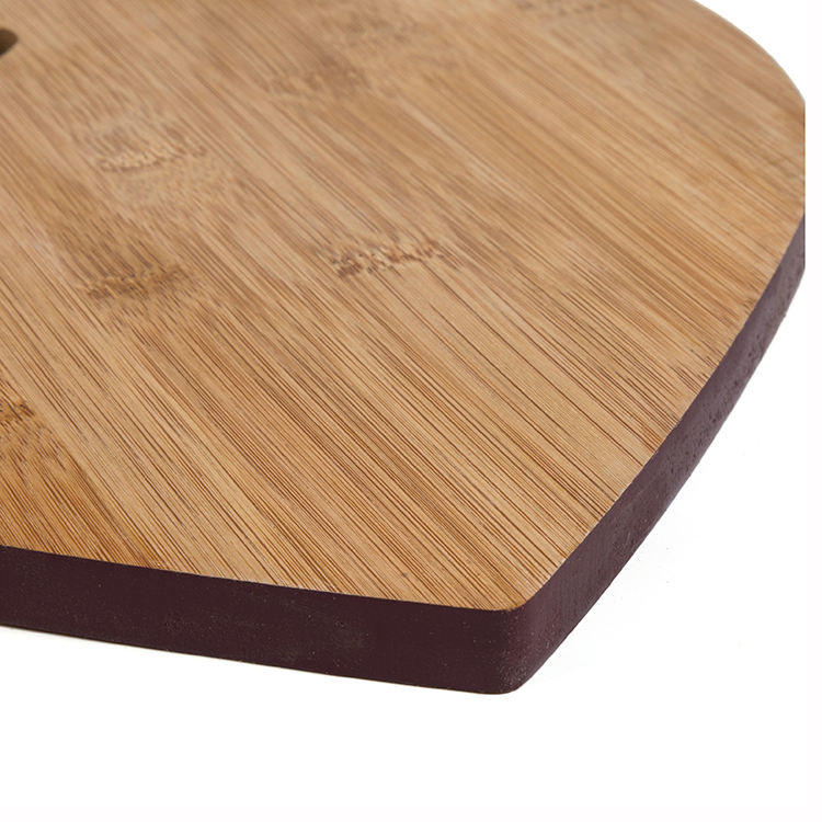 Food Grade Heart Shaped Cutting Board Bamboo Kitchen Chop Board