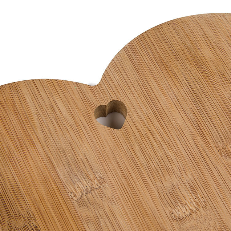 Food Grade Heart Shaped Cutting Board Bamboo Kitchen Chop Board