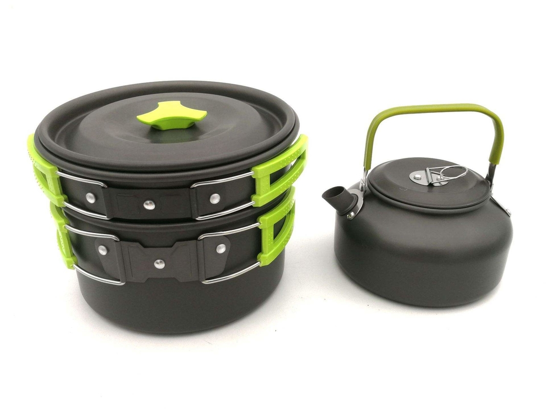 Certified 2-3 People Camping Pots And Pans Aluminum