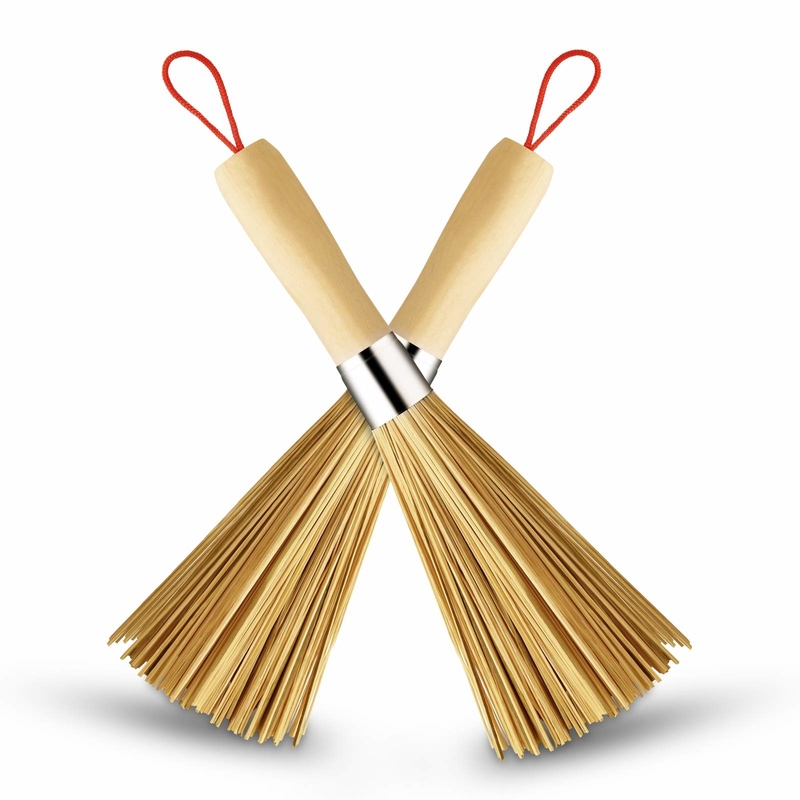 Kitchen Cleaning Pan Bamboo Dish Brush 22cm