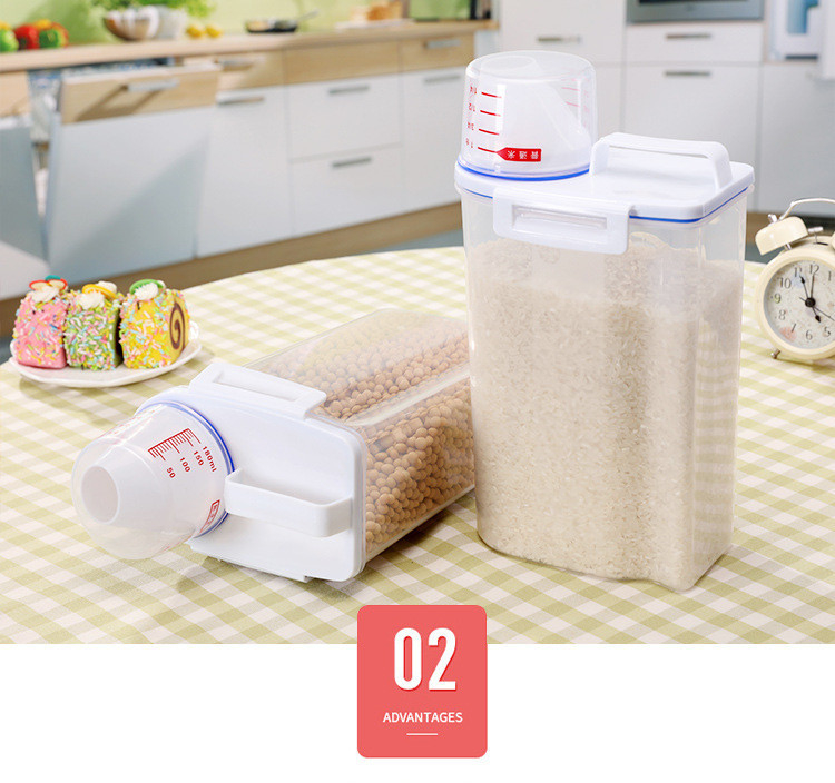 Airtight Rice Container 3kg Bpa Free Dispenser Keepers