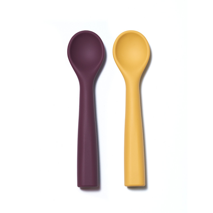 Colorful Silicone Feeding Spoon 138x33x16 Mm