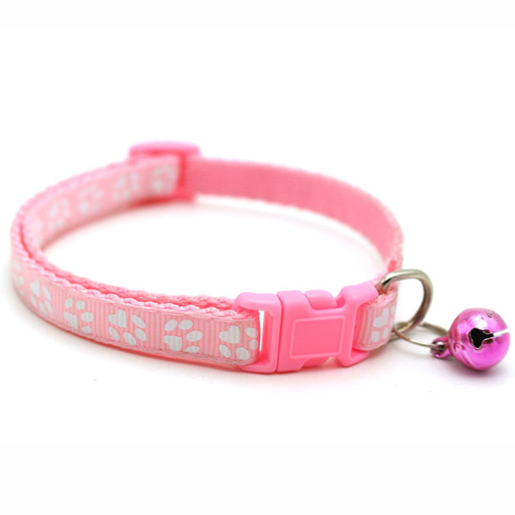 Adjustable Stretched 19-23cm Pet Dog Collars With Bell